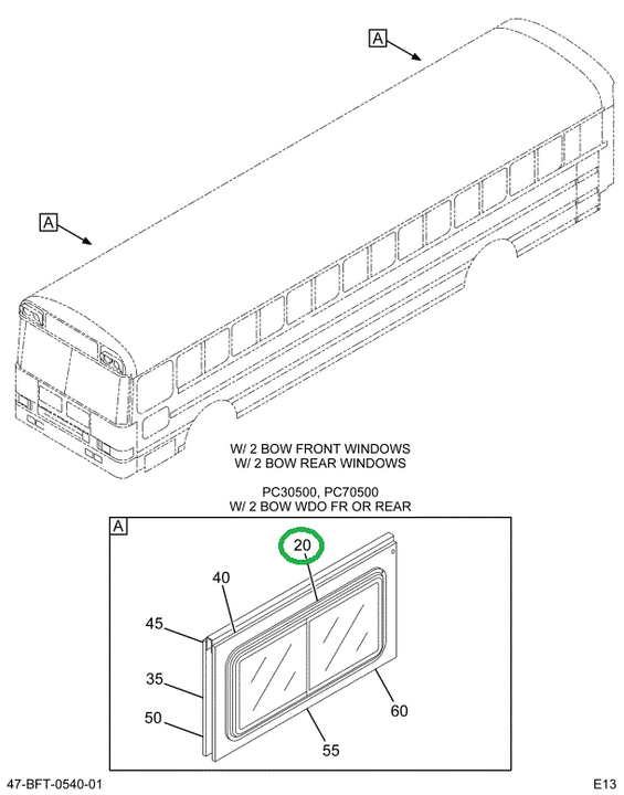 2241121C91 Window Oval K/o Assembly R Ful