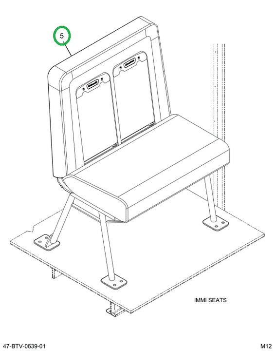 2241239C91 Seat, Left Hand, 39 Gen4 42pre