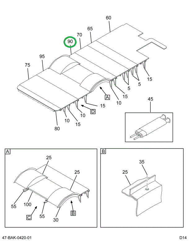 2241497C1 Floor Section Rear Assembly Wh