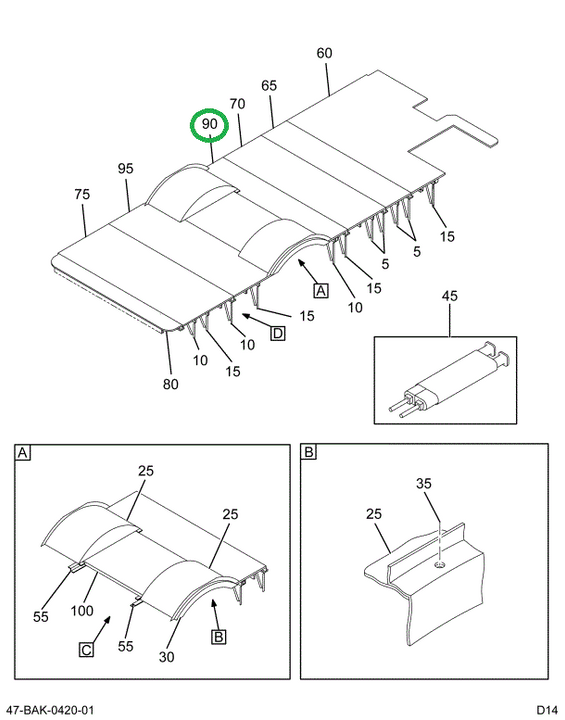 2241497C1 Floor Section Rear Assembly Wh