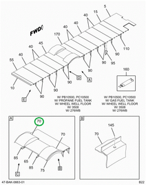 2241534C2 POCKET, WHEEL, BUS BODY , PRIM