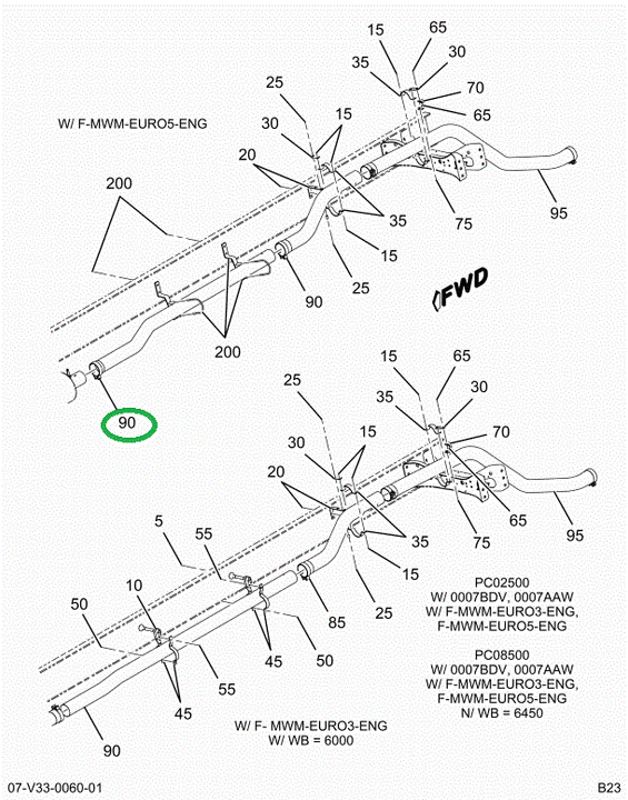 2242032C1 Pipe, Exhaust , Assy, Tailpipe