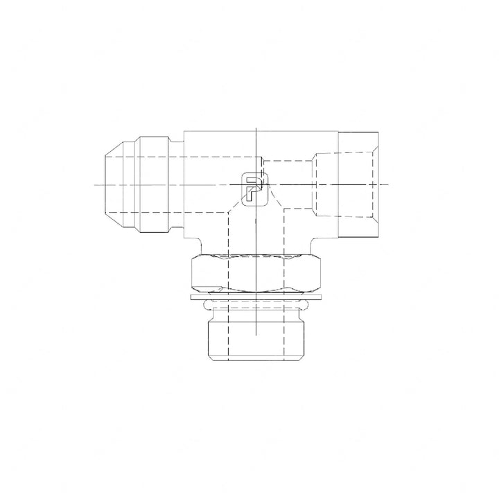23-12455-000 TEE,-12 JIC X -12 ORB