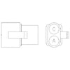 23-13141-221 PLUG-2CAV MP800 BUS32004B1 GY