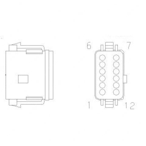23-13148-047 PLUG 12CAV DT DUF GY A KEY SL