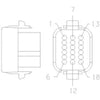 23-13148-057 PLUG-18CAV,DTV,DUFDTV06-18SB,B
