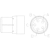 23-13148-076 PLUG-5CAV,HD,DUFHD16-5-16S,GY