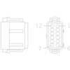 23-13148-084 PLUG-12CAV,DTM,DUF,BK,D,150C