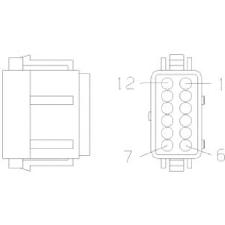 23-13148-084 PLUG-12CAV,DTM,DUF,BK,D,150C