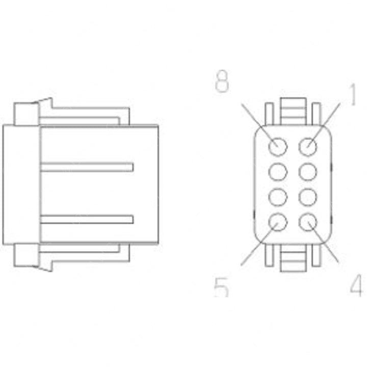 23-13148-807 PLUG-8CAV,DTM,DUF,BK,A,150C