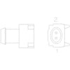 23-13149-209 CONNECTOR-PLUG,ELECTRICAL-2CAV,JPTS,BSH,