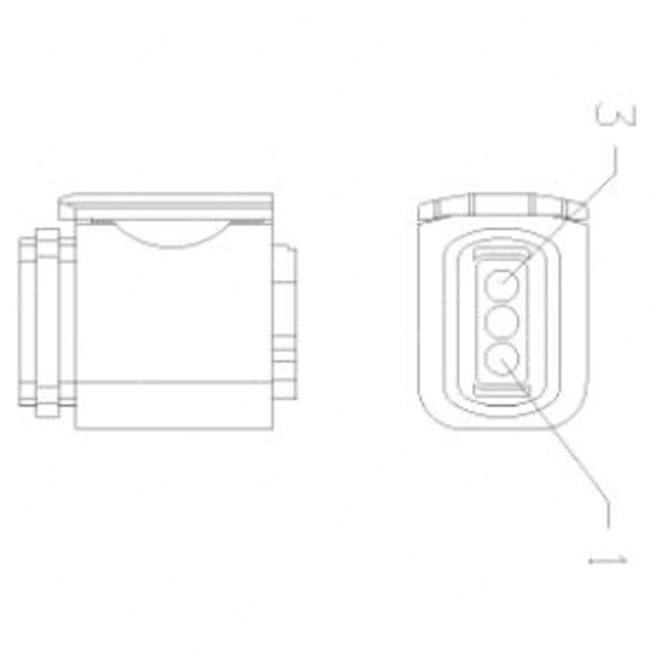 23-13149-303 PLUG-3CAV,MCP1.5KS,AI ,BK,A