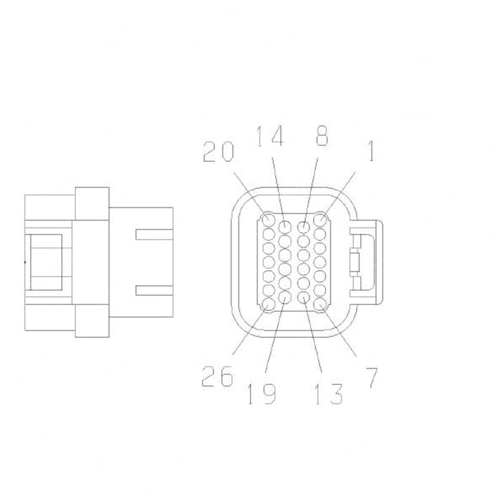 23-13151-028 CONNECTOR-PLUG,ELECTRICAL-26CAV,SS1.0,AI
