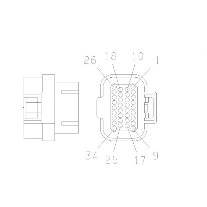 23-13151-029 CONNECTOR-PLUG,ELECTRICAL-34CAV,SS1.0,AI