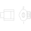 23-13151-203 PLUG-2CAV,SSC,AI 184000 1,BK