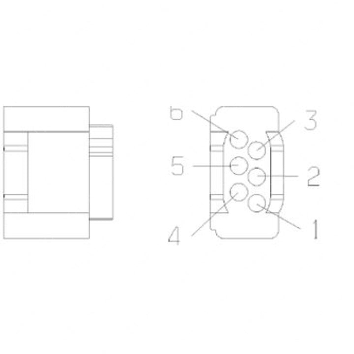 23-13151-613 PLUG-6CAV,MQSS,AI 2-967616-1,B KEY