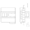 23-13151-615 PLUG-6CAV,MQS,AI 3-969508-1,BL
