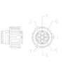 23-13151-700 RECEPTACLE-7CAV,SCC15,AI 967650-1,BK