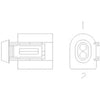23-13152-205 CONNECTOR-PLUG,ELECTRICAL-2CAV,HRAMLK,HR