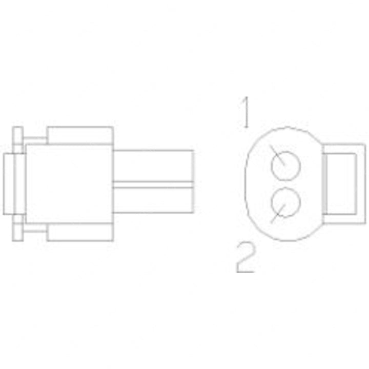 23-13152-206 CONNECTOR-PLUG,ELECTRICAL-2CAV,HRAMLK,HR