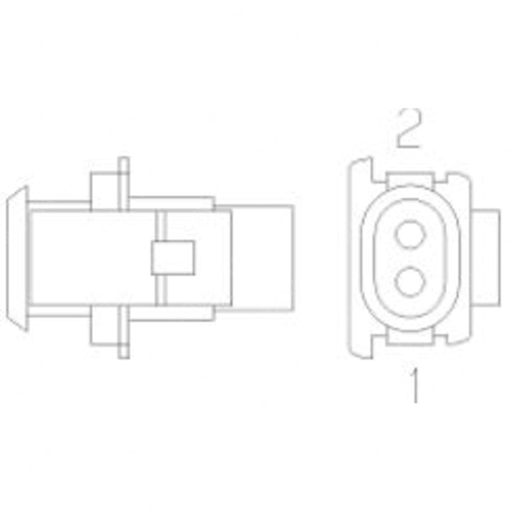 23-13152-207 CONNECTOR-PLUG,ELECTRICAL-2CAV,KPAKT,BSH