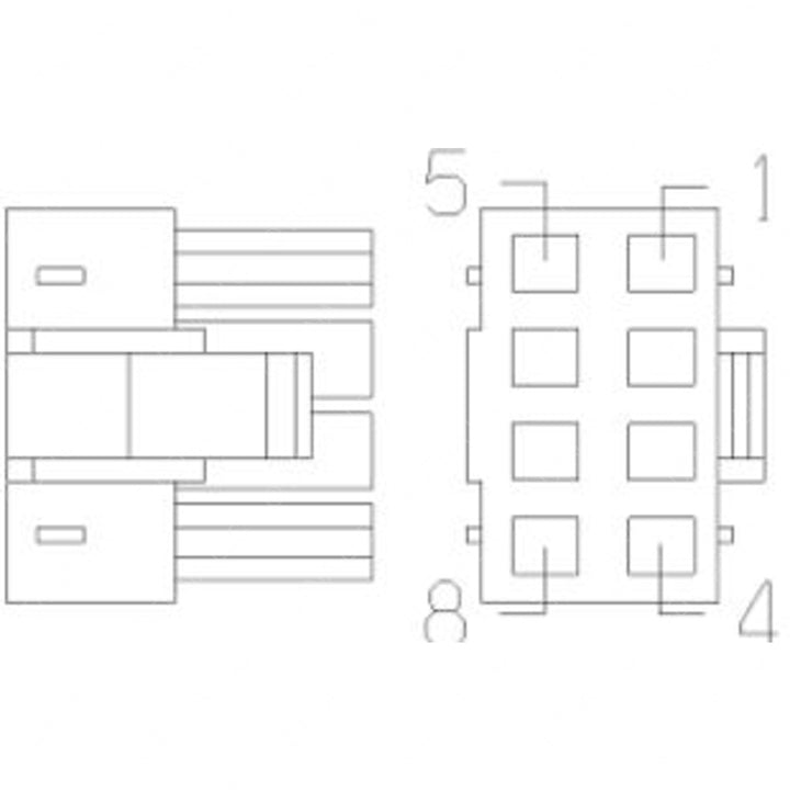 23-13152-801 CONNECTOR-PLUG,8CAV,VLC,JSSVLP-08V,W