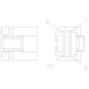 23-13153-003 PLUG-10CAV,APEX2.8S,FCI,BK