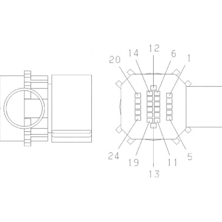 23-13153-047 PLUG 24CAV MX150S AFL BK