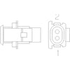 23-13153-421 CONNECTOR-PLUG,ELECTRICAL-4CAV,APEX2.8S,