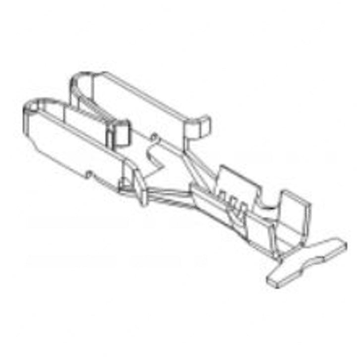 23-13214-300 TERMINAL-FEMALE,PCB,DBL,NIB,1-2