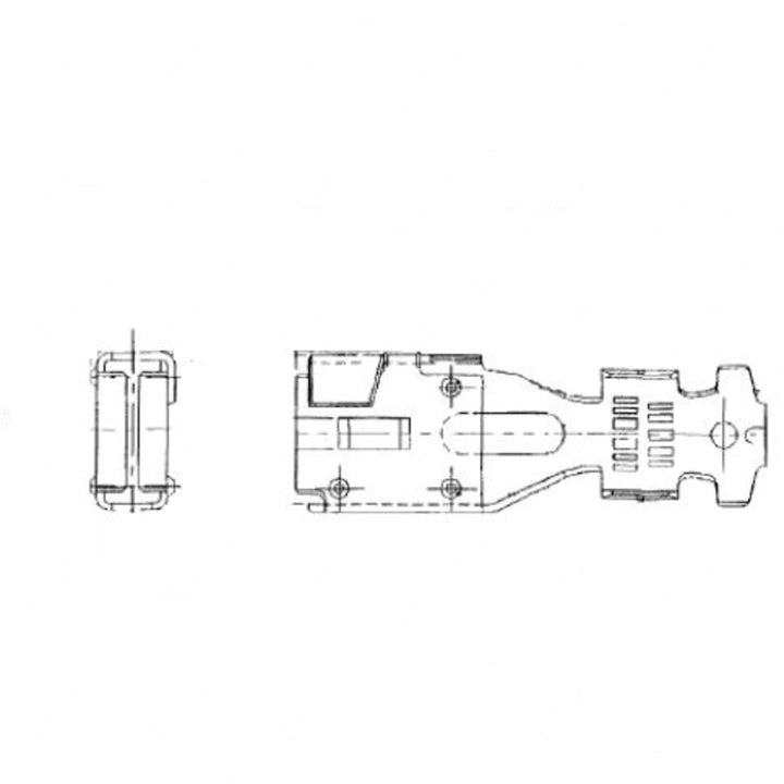 23-13215-204 TERMINAL-FEMALE,ELECTRICAL-HRLY6.3,DBL,0