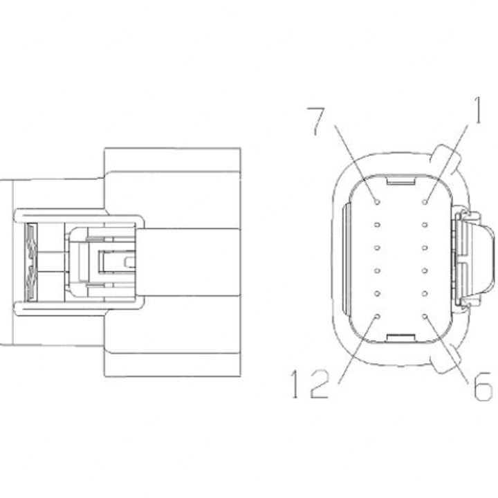 23-13662-001 PLUG-12CAV,MX150S,MOL,BK,A KEY