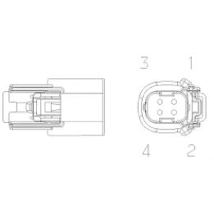 23-13662-401 CONNECTOR-PLUG,ELECTRICAL PLUG-4CAV,MX15