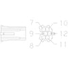 23-13662-607 CONNECTOR-6 CAV,DCS2 1.5,FCI,G