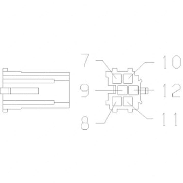 23-13662-607 CONNECTOR-6 CAV,DCS2 1.5,FCI,G