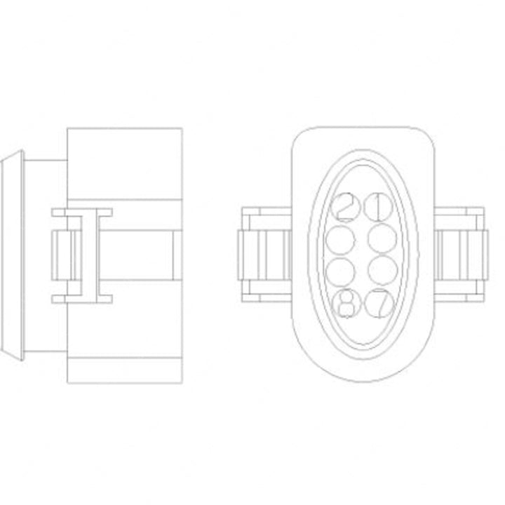 23-13662-802 PLUG-8CAV,DCS2 2.8S,FCI,BK