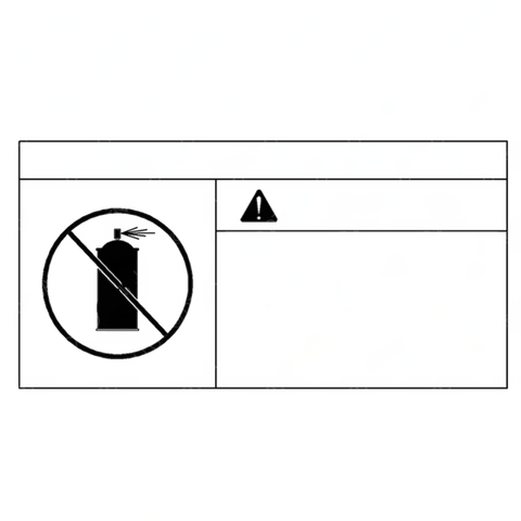 24-00542-001 LABEL-MANIFOLD HEATER,SPANISH