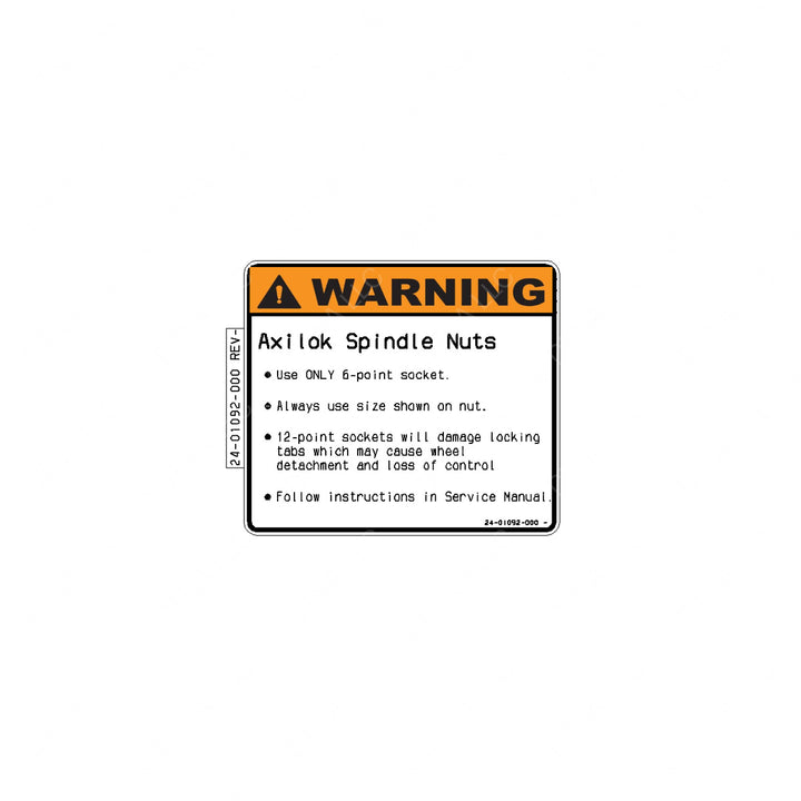 24-01092-000 LABEL-AXILOK WARNING E