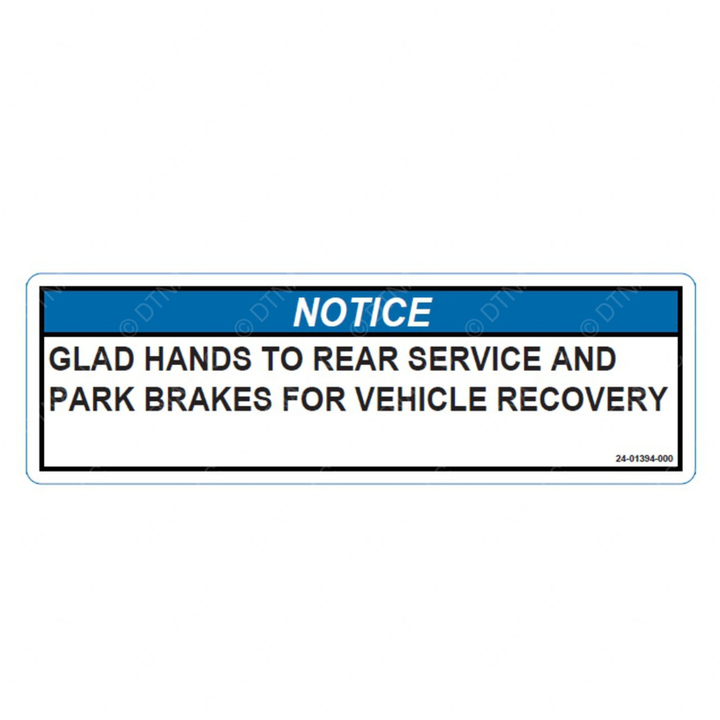 24-01394-000 LABEL-FRONT TOW GLADHA