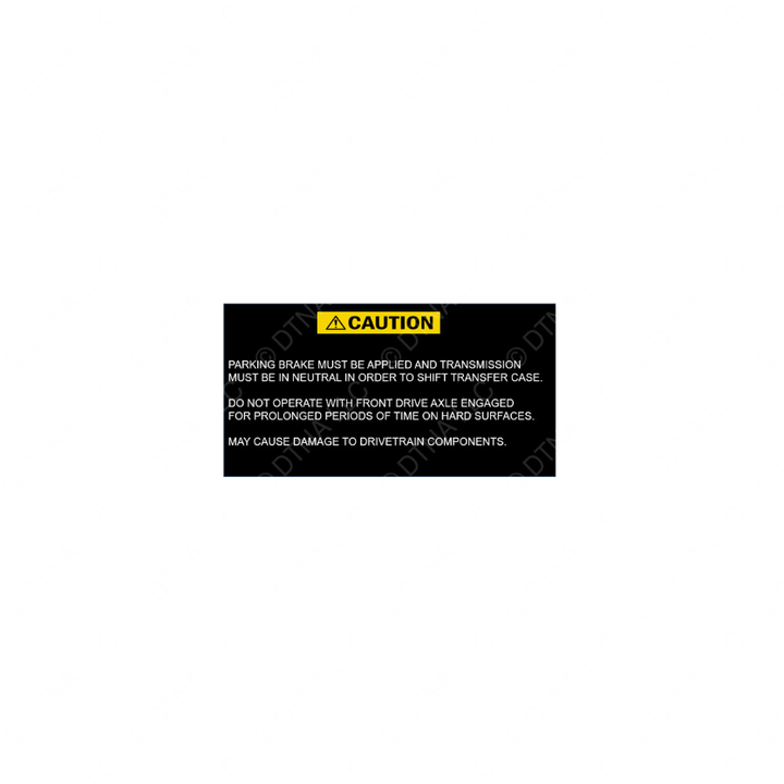 24-01410-002 LABEL-AWD,CAUTION,WARN