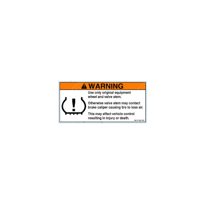 24-01422-000 LABEL-VALVE STEM WARNING