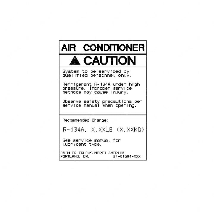 24-01504-048 ENGLISH:R-134A 5.00LB(2.27KG)