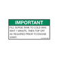 24-01640-000 LABEL, FILL PROCEDURE, SURGE TANK