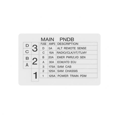 24-01651-021 LABEL-MAIN POWERNET DISTRIBUTION BOX,P3