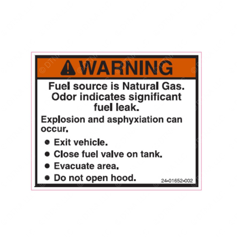 24-01652-002 LABEL-WARNING,NG LEAK,INTERNAL