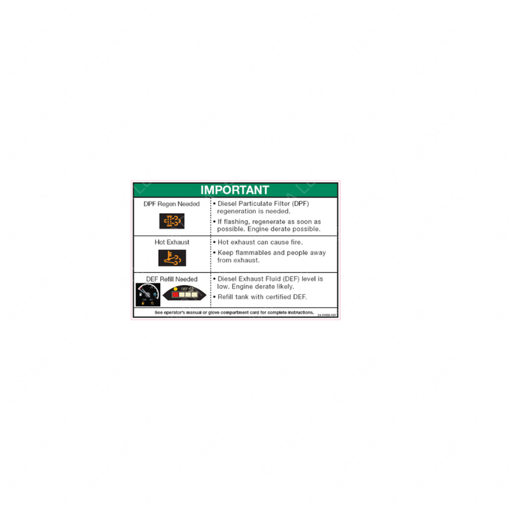 24-01656-000 LABEL-SUN VISOR,INTERIOR-WARNING,DEF,EPA