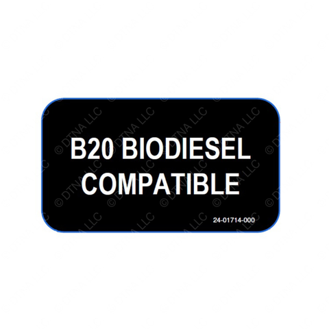 24-01714-000 LABEL-FUEL/OIL TANK- B20 COMPATIBLE