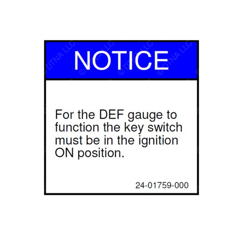 24-01759-000 LABEL-DEF GAUGE