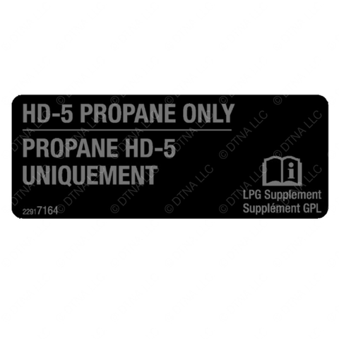 24-01825-000 LABEL-LPG,HD-5 PROPANE