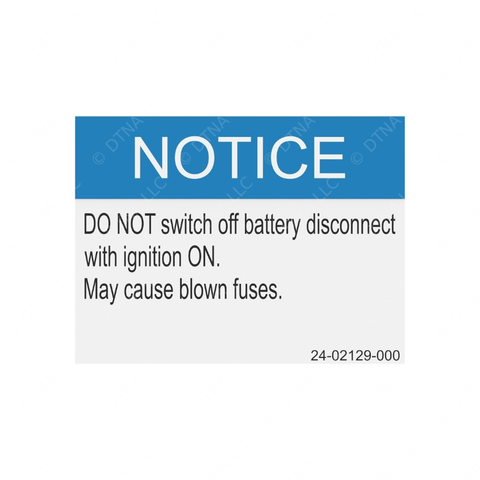24-02129-000 LV DISCONNECT LABEL MT50E